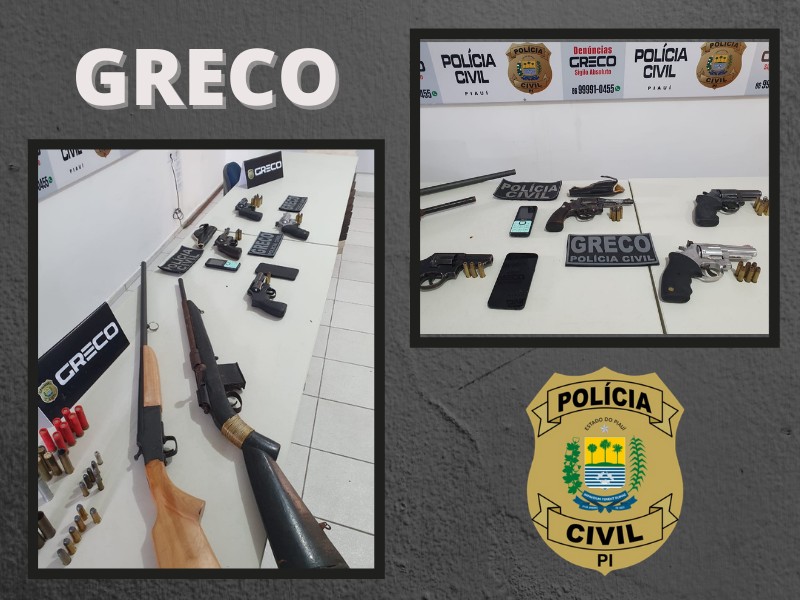Policial Militar, funcionário do TJ e mais três pessoas são presas por venda de armas no Piauí